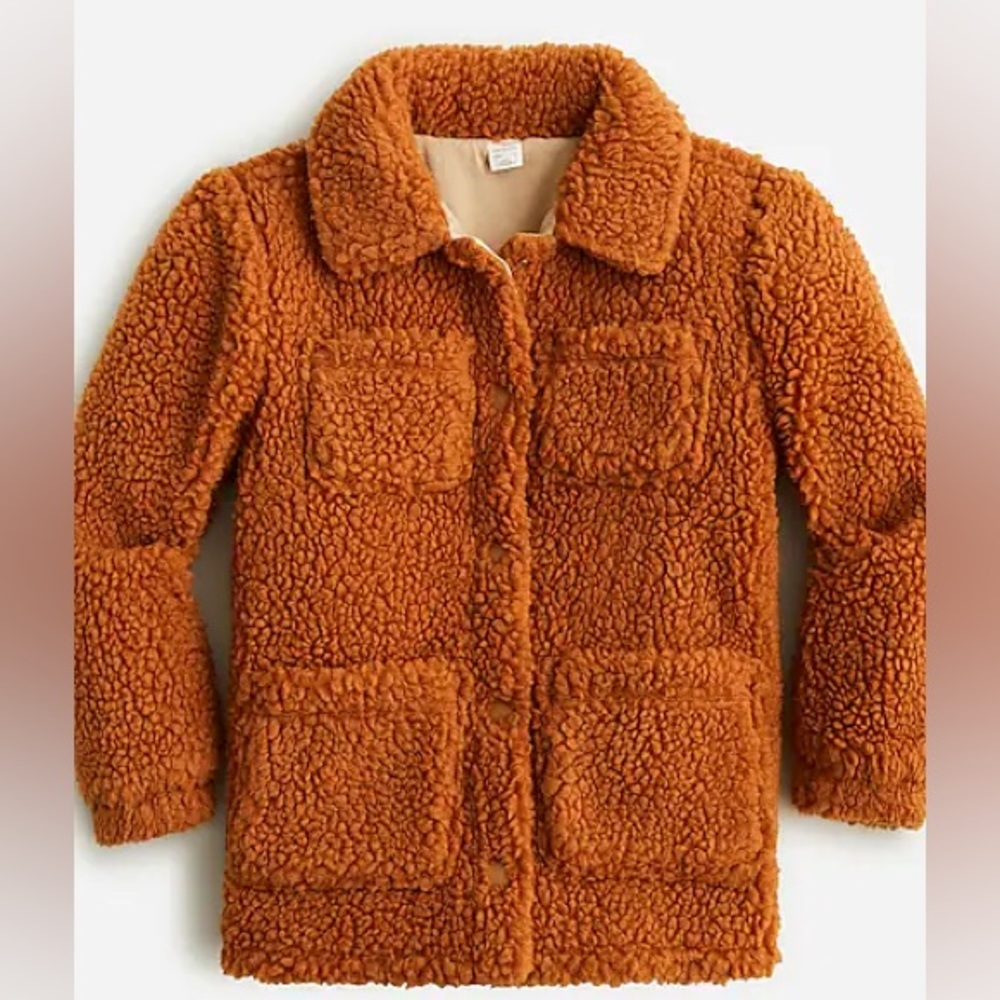 J.Crew Crewcuts Girls' shirt-jacket in sherpa